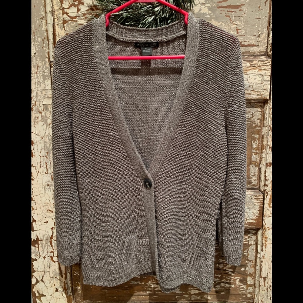 Gray sparkly cardigan